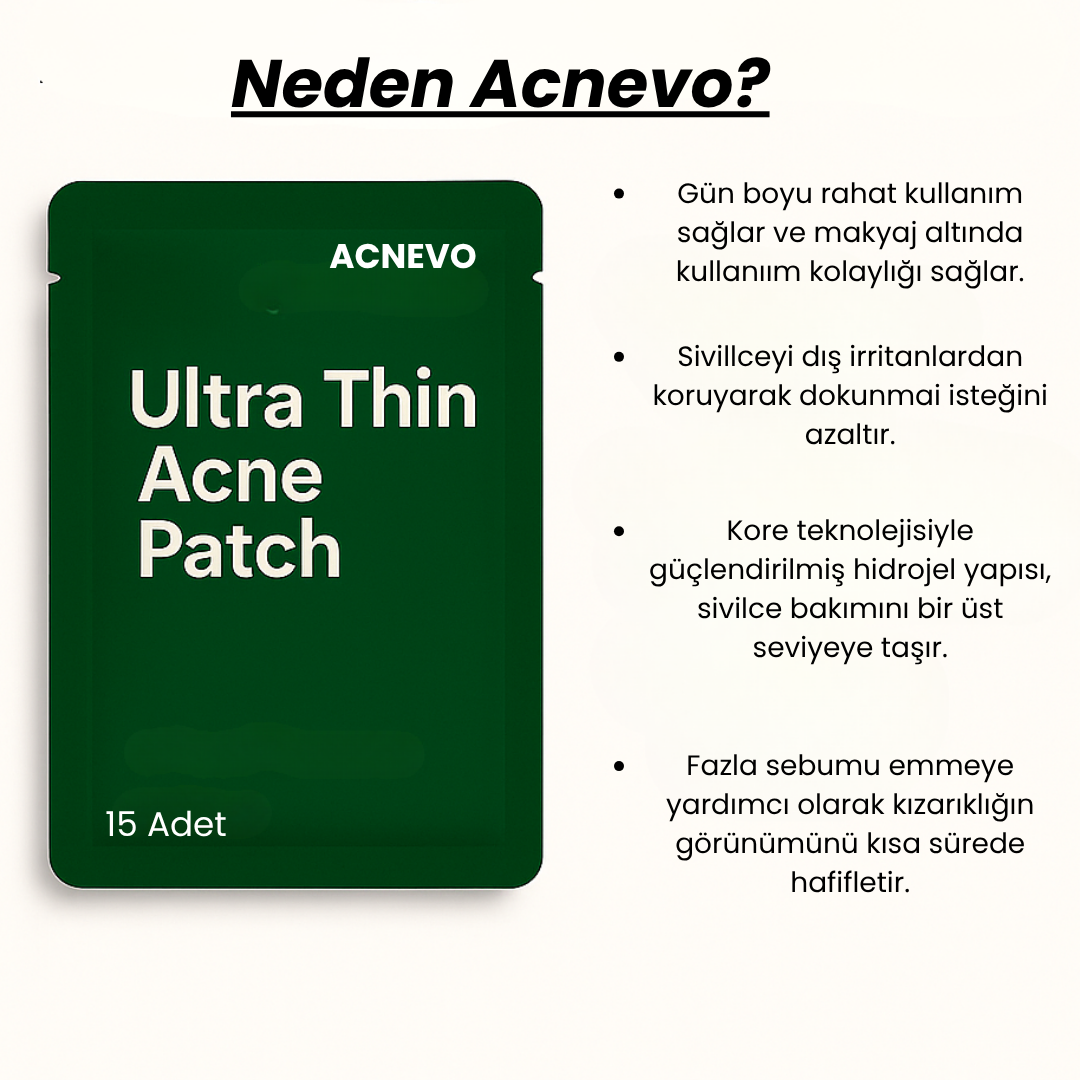 Acnevo Akne Bandı 15'li Sivilce / Akne Bandı