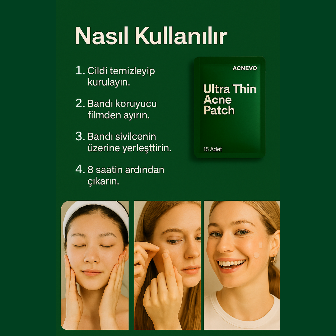 Acnevo Akne Bandı 15'li Sivilce / Akne Bandı